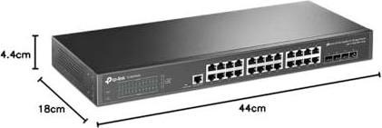 Actual product image TP-Link TL-SG3428X 24-Port Gigabit L2+ Managed Switch (28 ports)