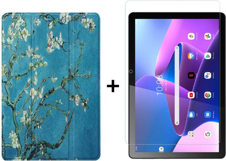 Actual product image Lobwerk 2in1 set for Lenovo Tab M10 3rd generation 2022 TB-328F 10.1 inch tablet with smart cover + (Lenovo Tab M10)