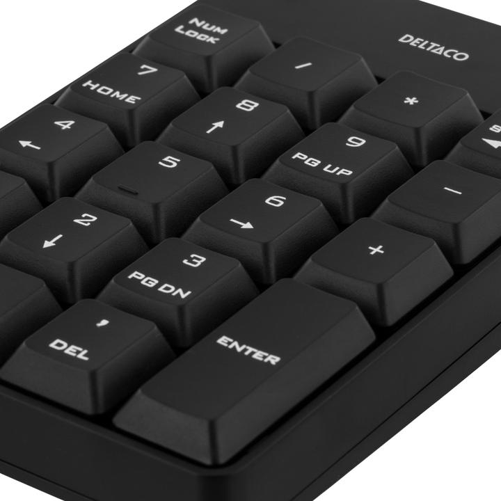 Produktbild Deltaco USB wireless, number, black (Kabelgebunden)