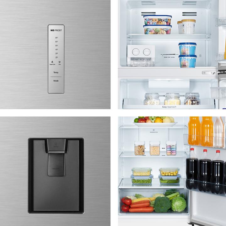 Produktbild Hisense RT600N4WC2 Kühlschrank mit Gefrierfach Freie Aufstellung 466 L E Edelstahl (467 l)