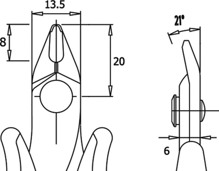 Produktbild Wetec Shear 1935 mit Sicherheits-Clip, ESD-Griffe (138 mm)
