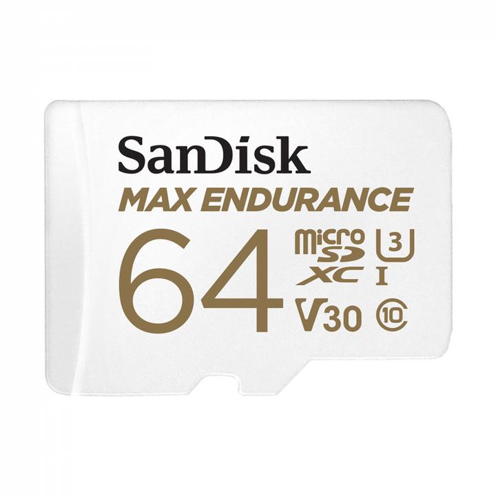 Image du produit SANDISK endurance maximale (64 Go, microSDXC, U3, UHS-I)