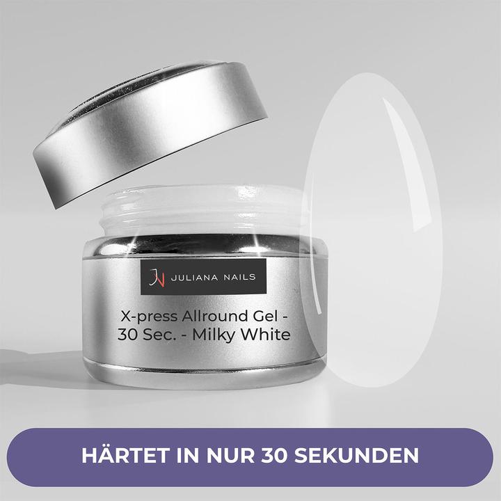 Produktbild Juliana Nails X-press Allround Gel (Milchig Weiss, UV-Gel Lack)