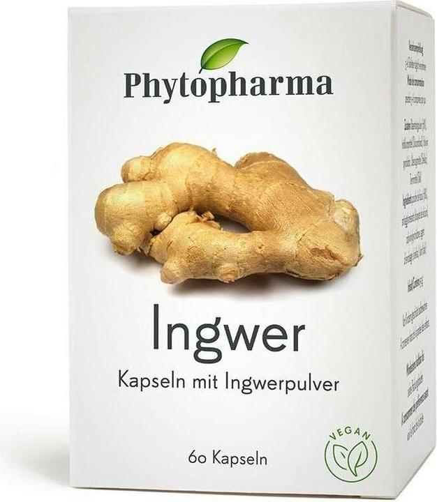 Produktbild Phytopharma Ingwer (60 Stück, Kapseln, 55 g)