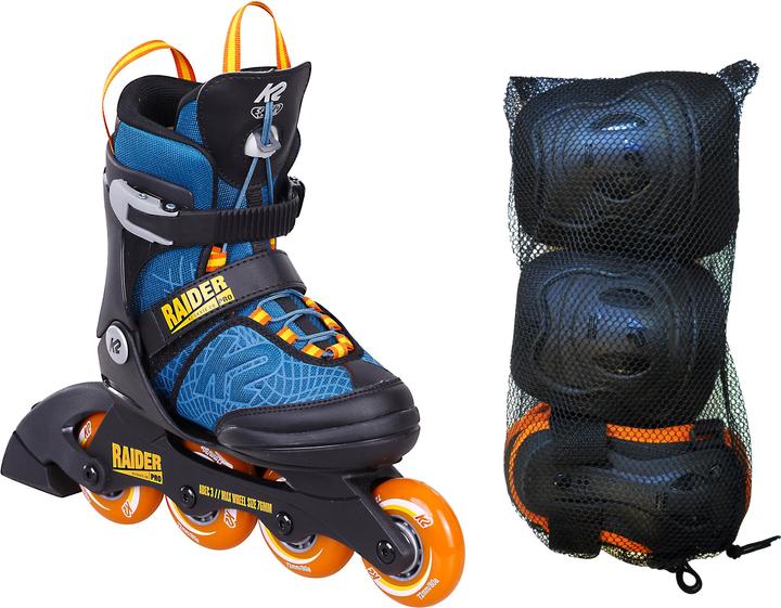 K2 Raider Pro Pack Inlineskateset Boy (Grösse: 32.0-37.0 (M), design) (32)