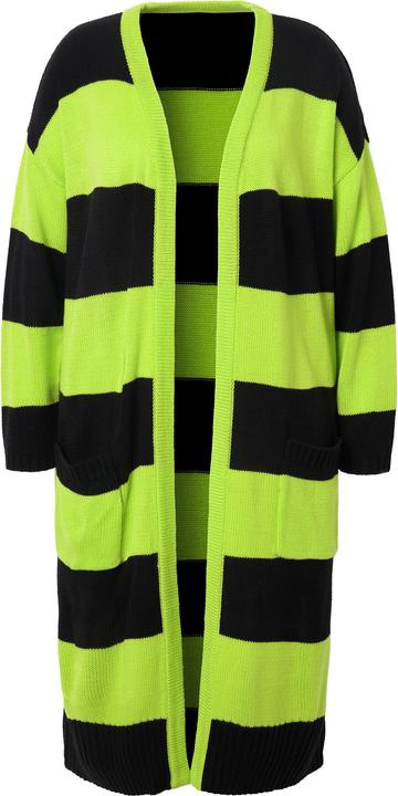 Immagine prodotto Angel of Style Long-Strickjacke, Straight Fit, Blockstreifen (50, 52)