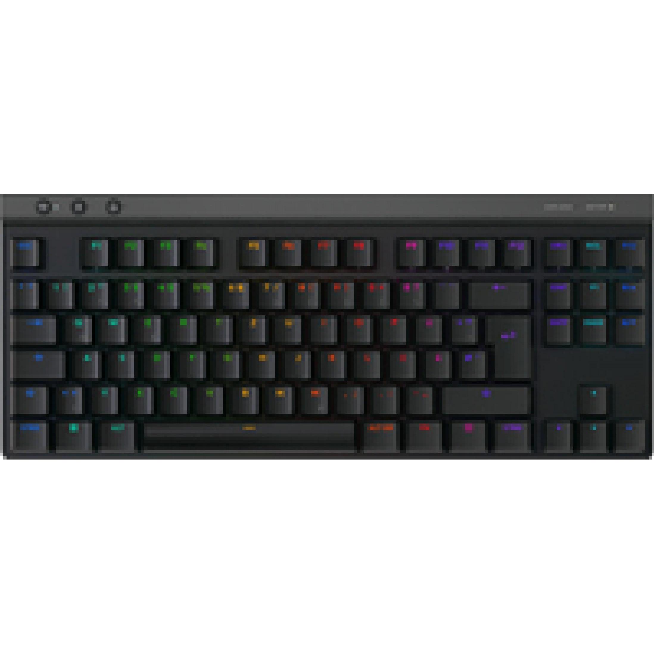 Logitech G515 Lightspeed TKL (DE, Kabellos, Kabelgebunden), Tastatur, Schwarz