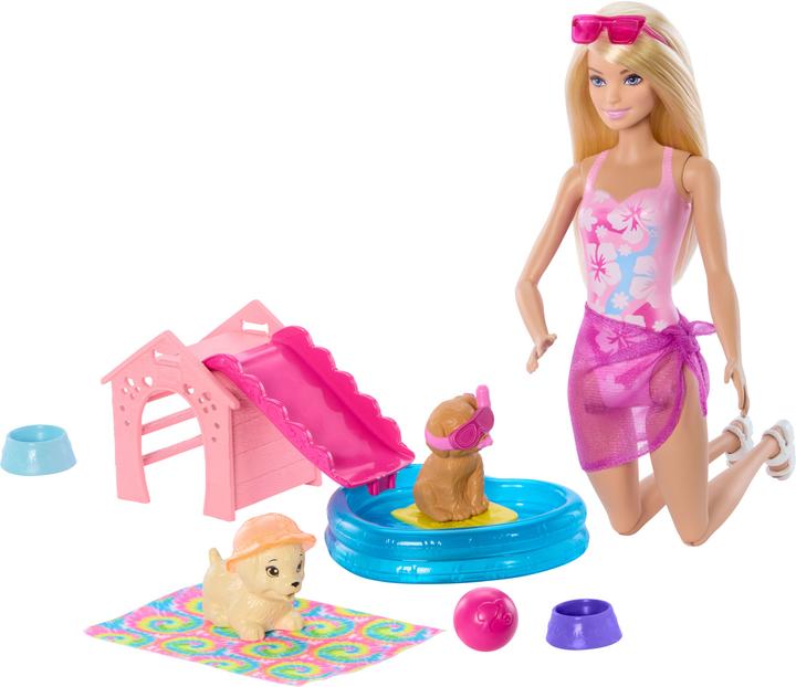 Barbie Puppy Pool Party - Aloha Blonde