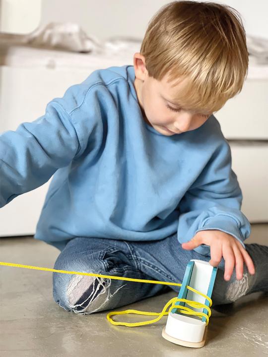 Produktbild small foot Bunte Fädelschuhe