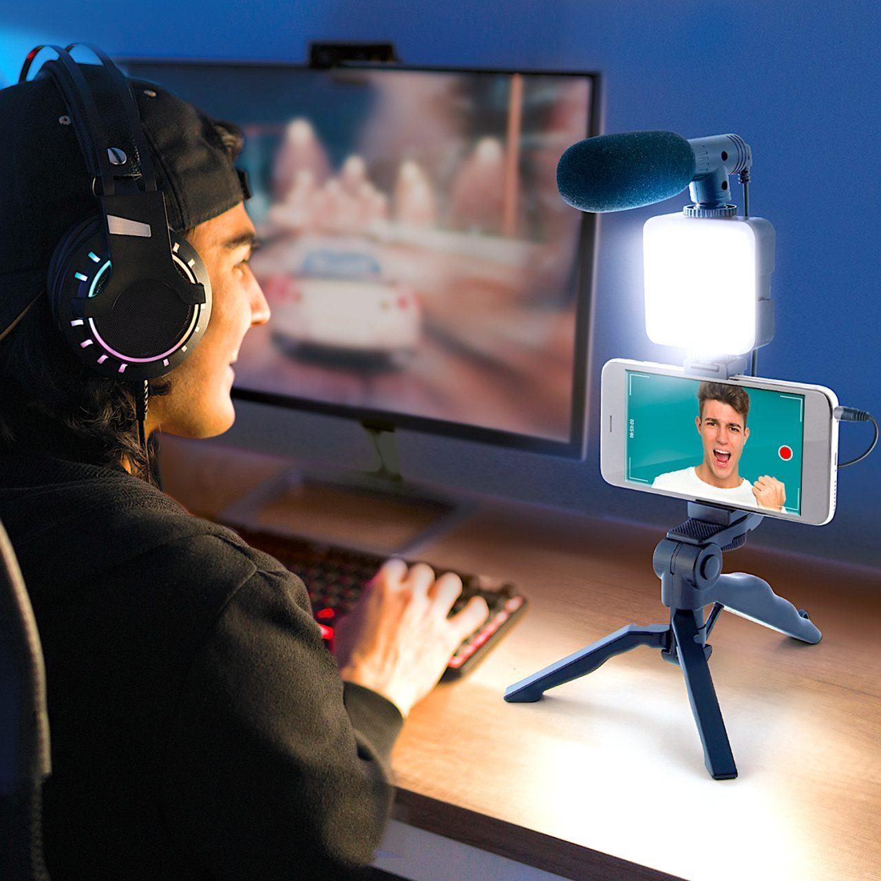 Thumbnail - Canal Toys Studio Creator - Vlogging Kit (11033), Tablet Halterung, Schwarz