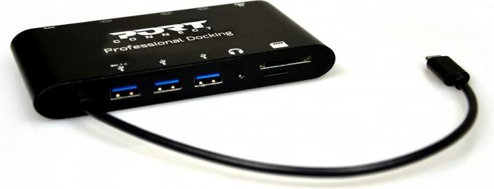 Produktbild Port Designs Docking Station Travel (USB-C, 4 Ports)