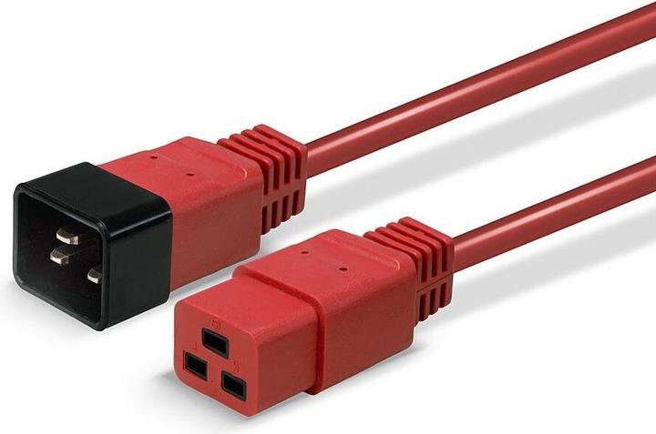 Image du produit Lindy 2m rallonge CEI C19 à CEI C20 rouge (2 m)