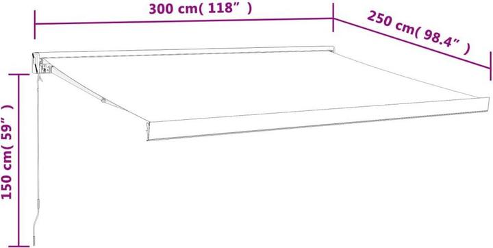 Produktbild vidaXL Markise (2.50 m)