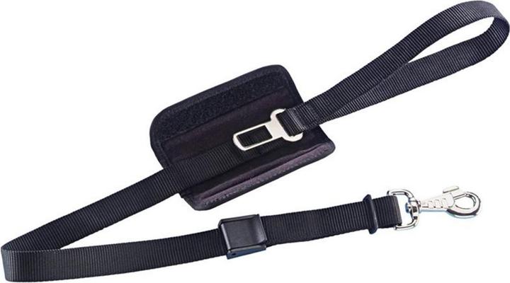 Nobby Leash incl. safety belt, Black (Dog, Safety closure)