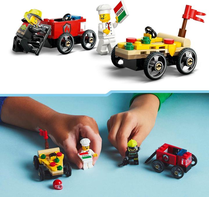 Image du produit LEGO Pizzalieferwagen vs. Löschauto (60458, LEGO City)