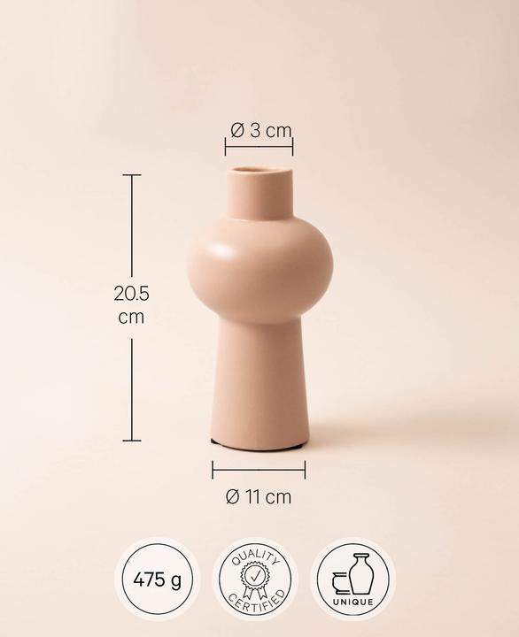 Actual product image Esmée Ceramic Vase Old Pink