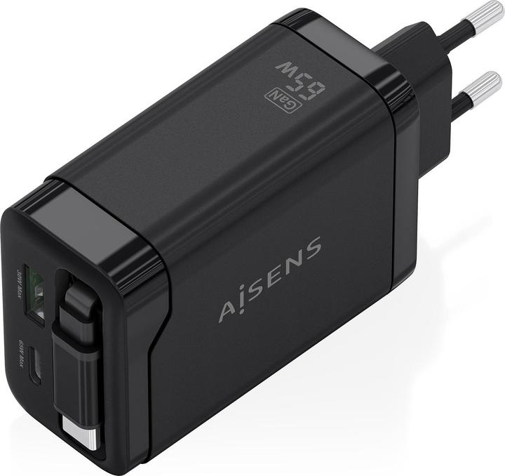 Produktbild Aisens ASCH-65W3P071-BK (65 W, 3 Ports)
