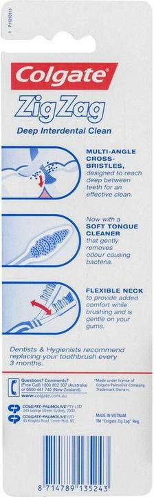 Actual product image Colgate Cepillo D Zig Zag 2 1 (Medium, 3 x)