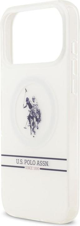 Actual product image U.S. Polo US Polo DH and Bottom Stripe Logo MagSafe Case for iPhone 17 Pro Max White (Apple iPhone 17 Pro Max)