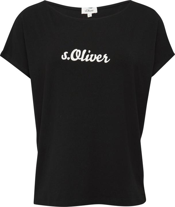 Immagine prodotto S.Oliver T-Shirt Fliessendes Jersey-Shirt mit Artwork und überschnittenen Schultern (42)