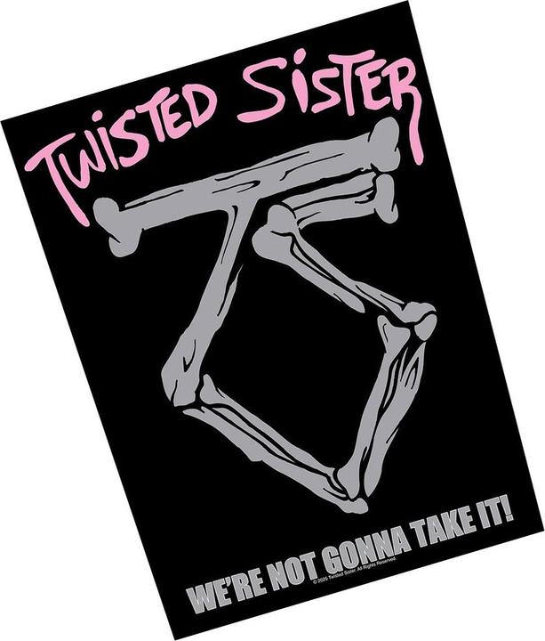 Actual product image Twisted Sister We're Not Gonna Take It Patch (30 x 27 cm)
