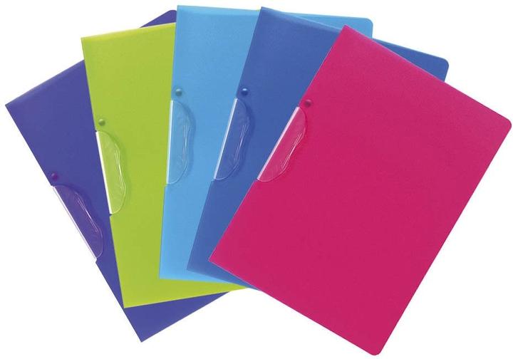 Produktbild Exacompta Klemmmappe A4 47700E Clip farbig (assortiert) 5er Set (A4, 5x)