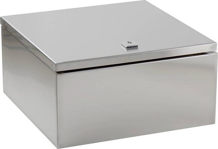 Actual product image Tru Components TC-SS404020 Schaltschrank 400 x 400 x 200 Edelstahl Lichtgrau 1 S (Housing)