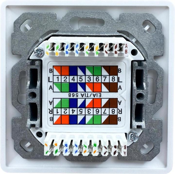 Produktbild Wirewin RJ-45 Unterputz Datendose, 2-Ports