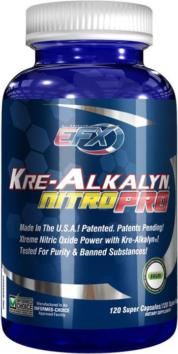 Actual product image EFX Kre-Alkalyn Nitro PRO (120 Piece, Capsules)