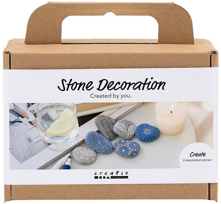 Produktbild Creativ Company Bastelset Steine bemalen Blau