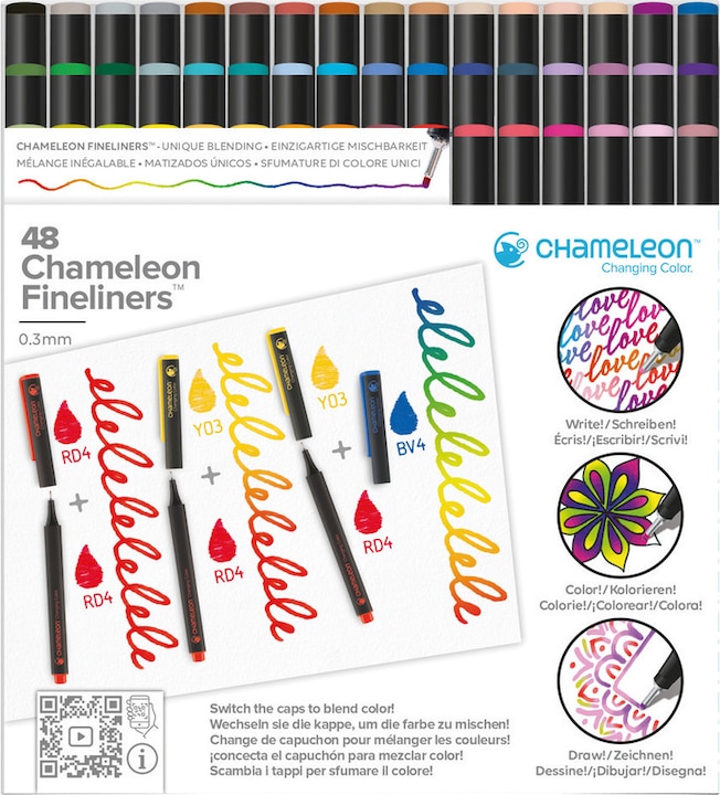 Produktbild Chameleon Fineliner Set (Mehrfarbig, 48 x)