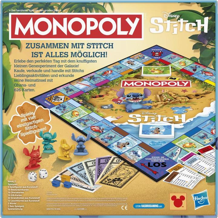 Immagine prodotto Hasbro Gaming Monopoly Stitch (Tedesco, 2 - 4 Giocatori)