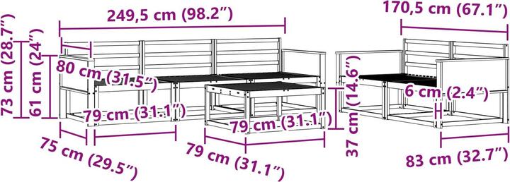Produktbild vidaXL Outdoor-Sofagarnitur