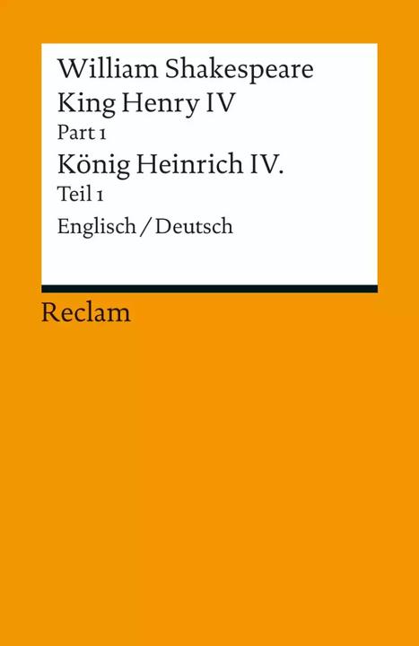 Produktbild King Henry IV Part 01 / Heinrich IV Teil 01 (Deutsch, Holger M. Klein, William Shakespeare, 2013)