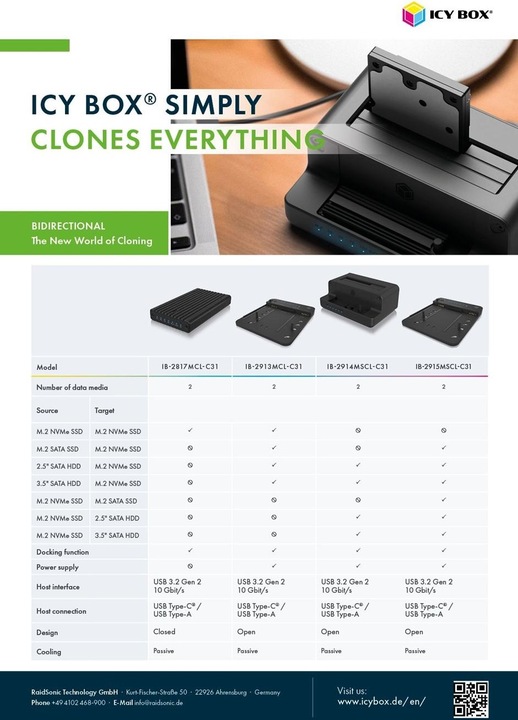 Immagine prodotto Icy Box IB-2913MCL-C31
