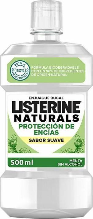 Listerine NATURALS enjuague bucal protección encías 500 ml (500 ml, Mundspülung)