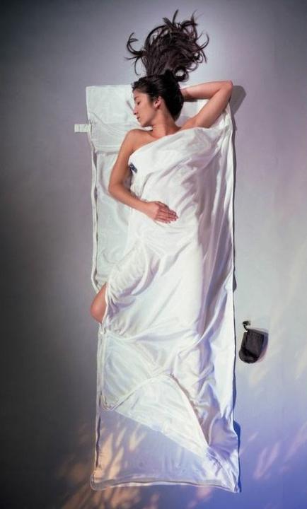 Actual product image Cocoon TravelSheet-Coupler Inlet Silk Cotton (220 cm)