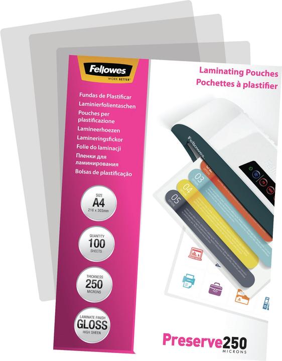 Productafbeelding Fellowes Behoud 250 (A4, 100 Stuk, 250 µm)