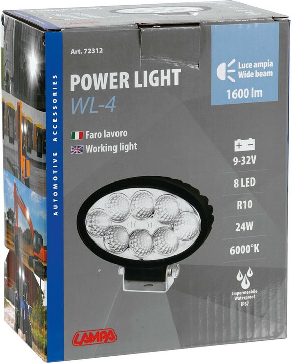 Immagine prodotto Lampa Faretto supplementare con 8 LED - WL-4, 10/30V - Bianco