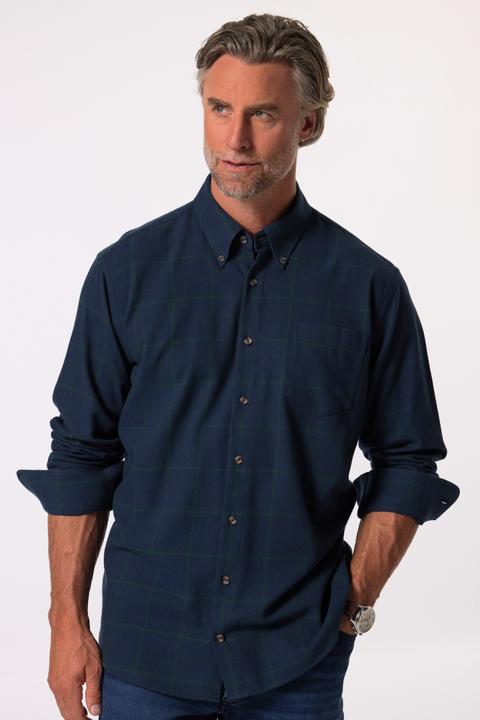Produktbild Boston Park Karo-Flanellhemd, Langarm, Buttondown-Kragen, Comfort Fit (5XL)