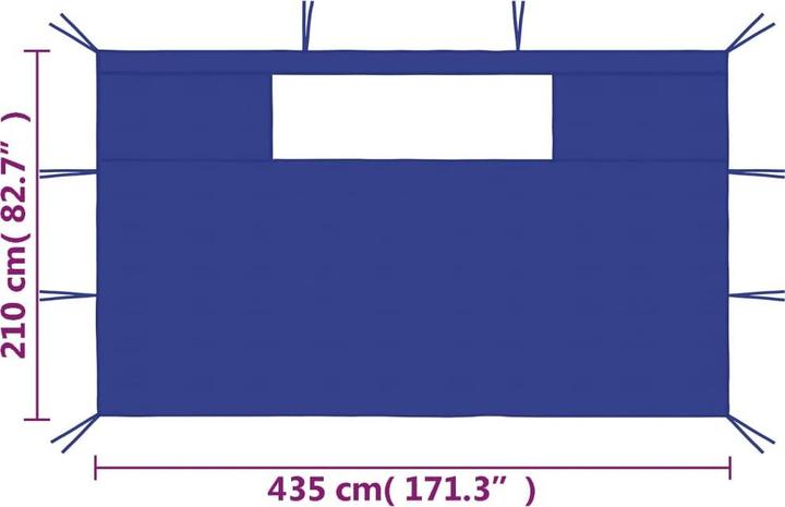 Image du produit vidaXL Pavillon-Seitenwand (210 cm, 400 cm)
