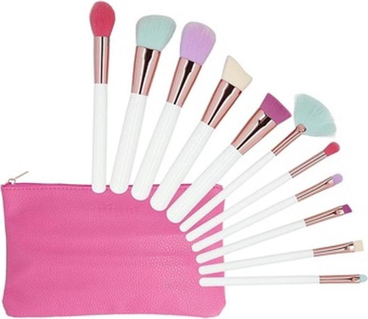 Produktbild Tools for Beauty T4B MIMO 11 Piece Makeup Brush Set with Case - Multicolor (Set)