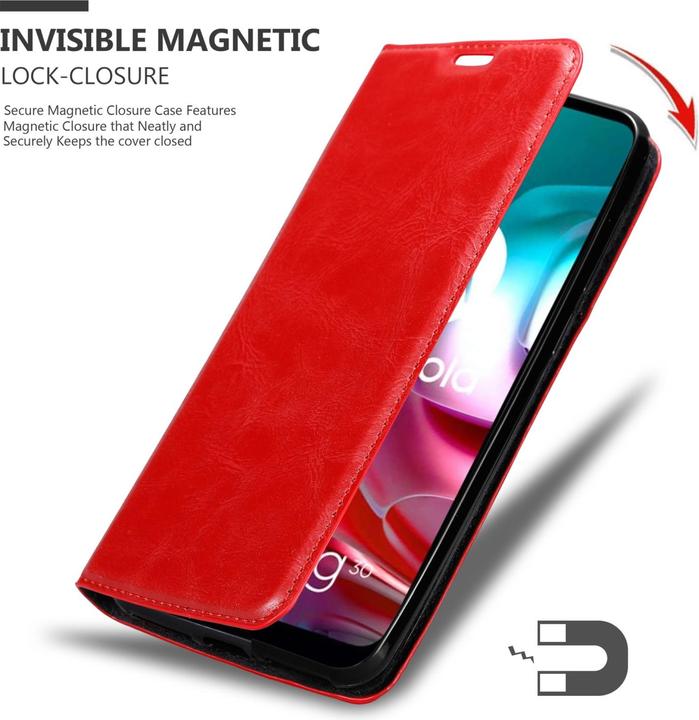 Productafbeelding Cadorabo Boek Invis. Magnetisch deksel (Motorola Moto G10, Motorola Moto G30)