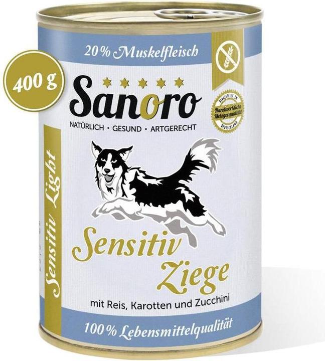 Actual product image Sanoro Sensitive Light Menu Goat (Senior, 1 pcs., 400 g)