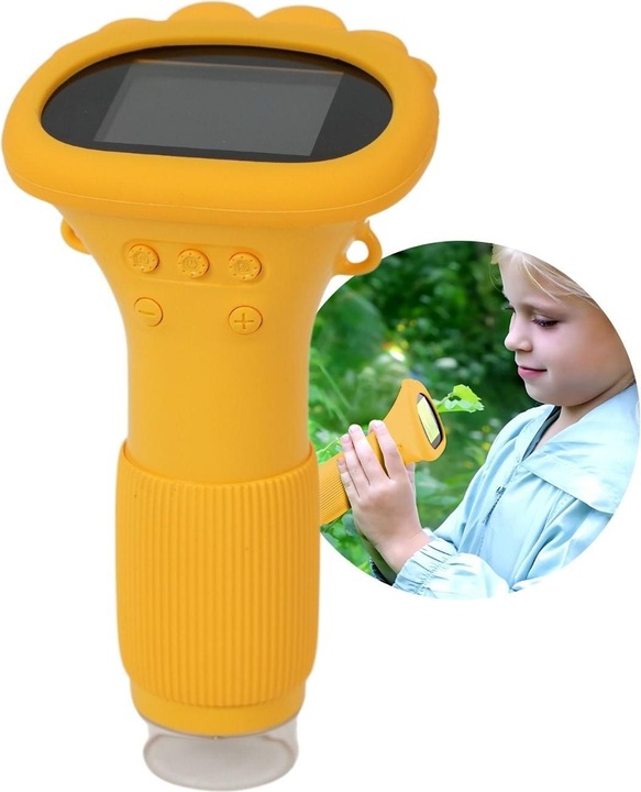Image du produit Hermex Microscope portable pour enfants Mini microscope à main Microscope portable
