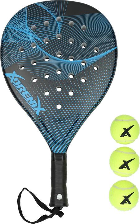 Actual product image Adrenix Padel Set Schläger mit 3 Bällen - Blau