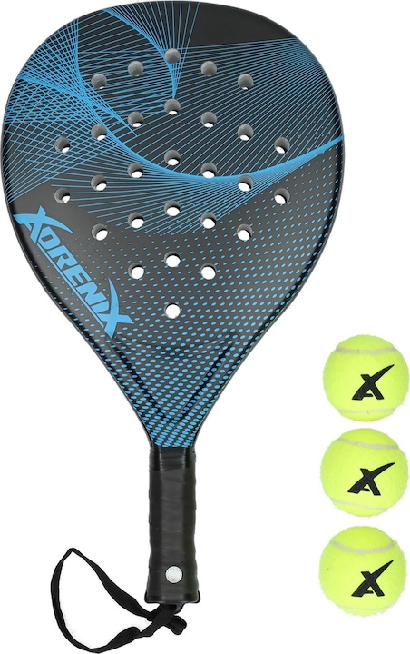 Image du produit Adrenix Padel Set Schläger mit 3 Bällen - Blau