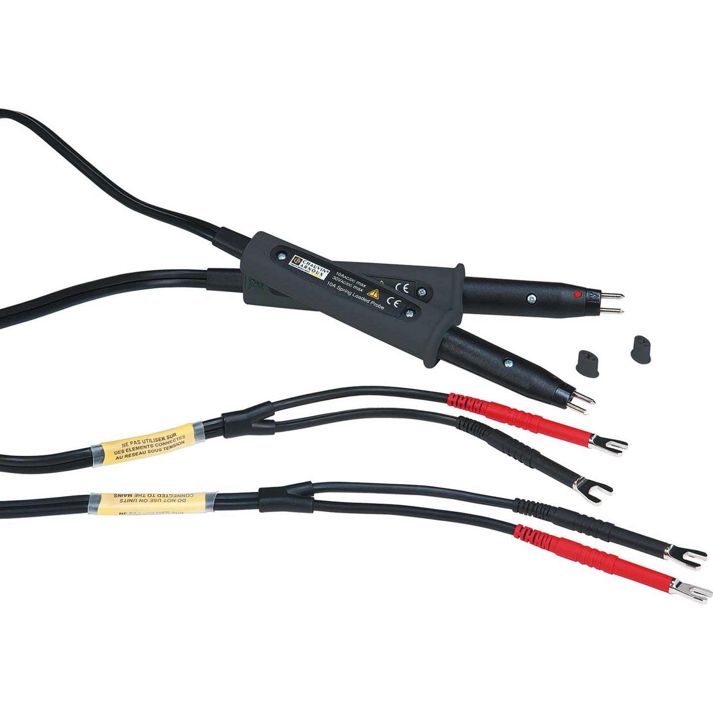 Chauvin Arnoux KelvinPrüfspitzen für Microohmmeter (Prüfspitze), Messtechnik, Schwarz, Rot