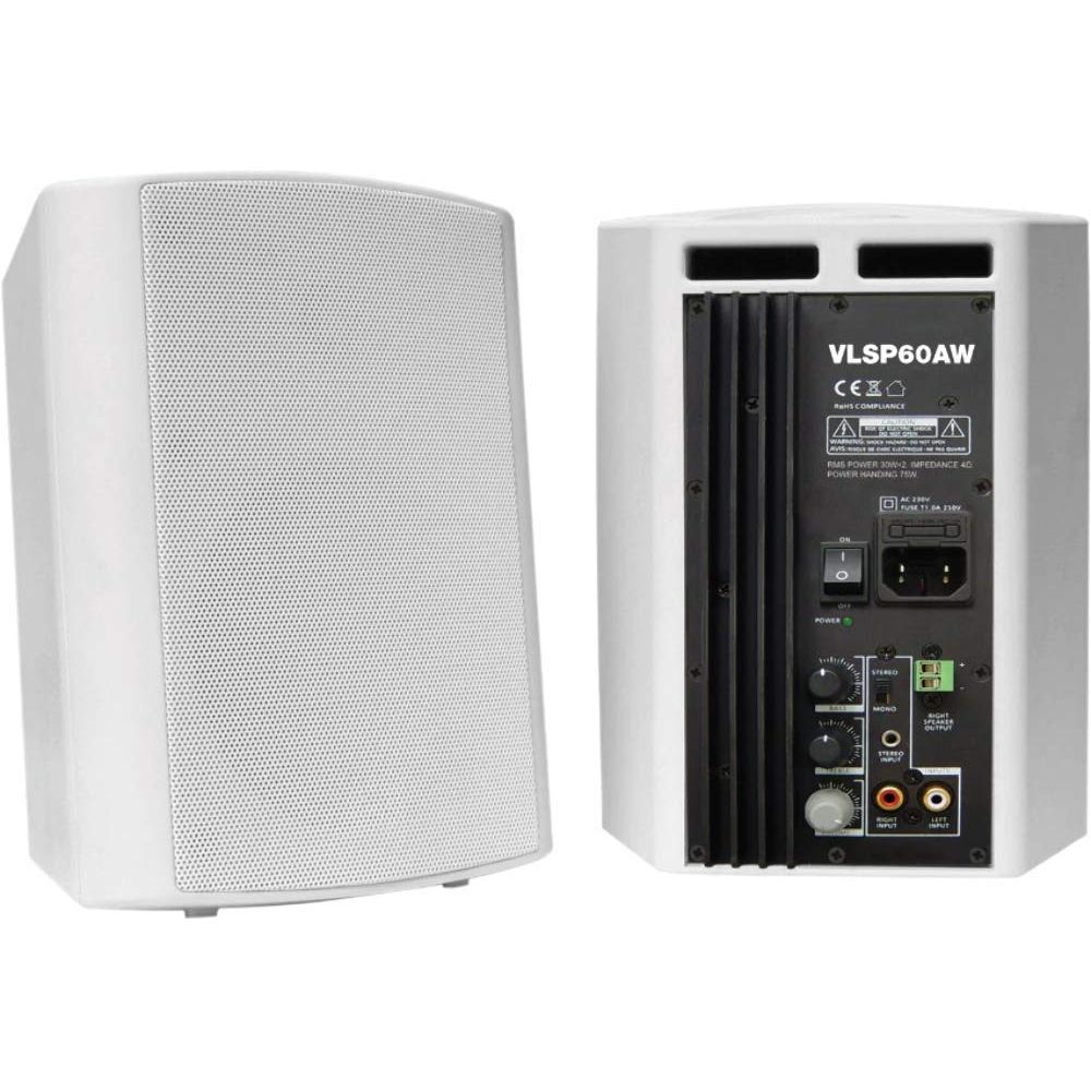 Vivolink VLSP60AW (Aktiv, 1x 30 W), PA Lautsprecher, Weiss
