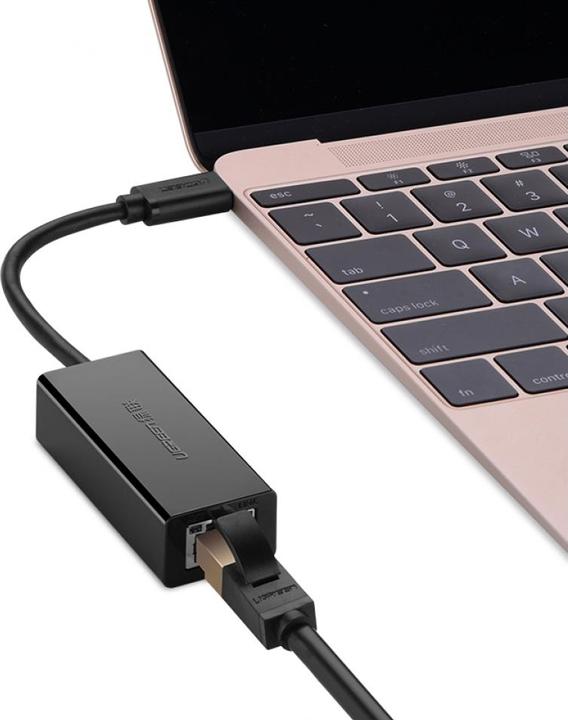 Produktbild Ugreen USB-C auf Ethernet Adapter für Smartphones & Tablets (USB-C, RJ45, RJ45 (1x))
